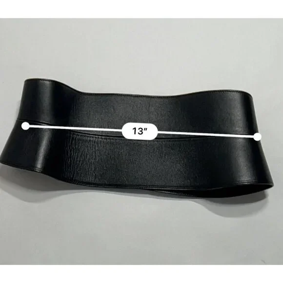 Tom Ford Wide Leather Belt in Black display picture 1